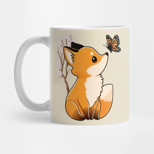 Fox and Butterfly Mug